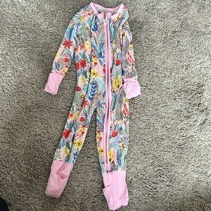 Little Sleepies Colorful Floral Footies